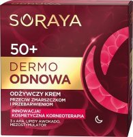 Soraya Dermo Odnowa odżywczy krem przeciw zmarszczkom i przebarwieniom na noc 50+ 50 ml