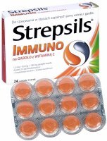 Strepsils immuno na gardło z witaminą C x 24 pastylek