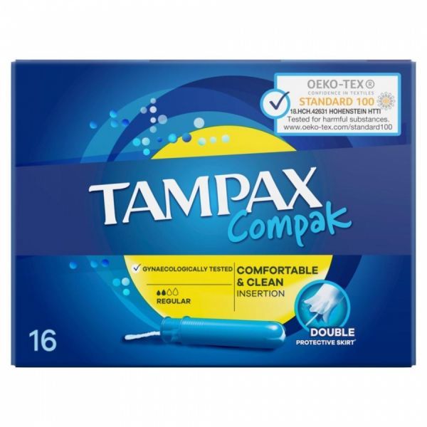 Tampony Tampax Compak Regular  z aplikatorem x 16 szt