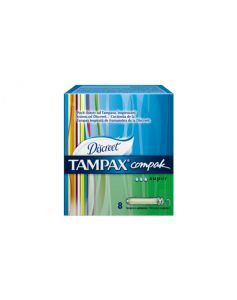 Tampony Tampax compak super x  8 szt z aplikatorem