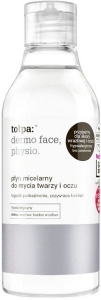 Tołpa dermo face physio płyn micelarny do mycia twarzy i oczu łagodzi podrażnienia, przywraca komfort 200 ml