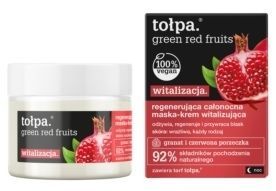 Tołpa Green red fruits witalizacja regenerująca całonocna maska-krem witalizująca 50 ml