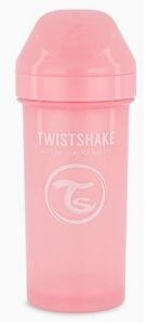 Twistshake kubek niekapek 12m+ 360 ml (różowy)