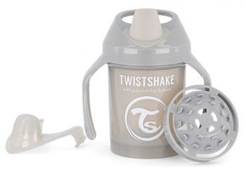 Twistshake kubek niekapek 4m+ 230 ml (szary)