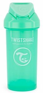 Twistshake kubek niekapek ze słomką 6m+ 360 ml (zielony)