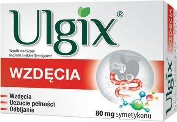 Ulgix wzdęcia 80 mg x 25 kaps