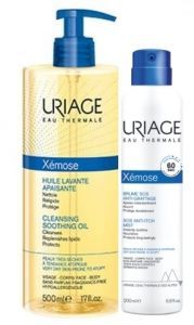 Uriage Xemose zestaw promocyjny  - olejek do kąpieli 500 ml + woda termalna 200 ml