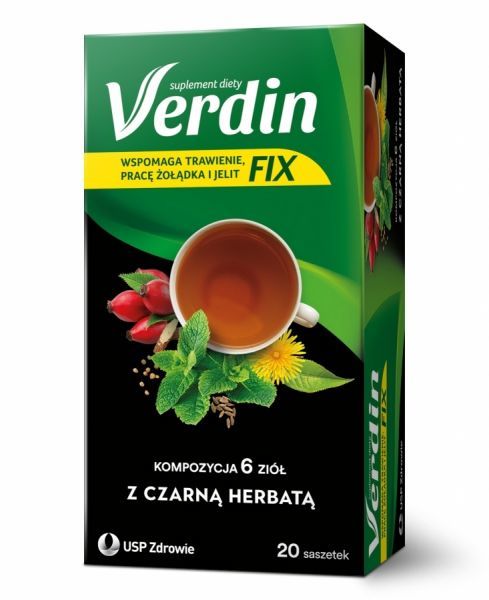 Verdin fix z czarną herbatą x 20 sasz