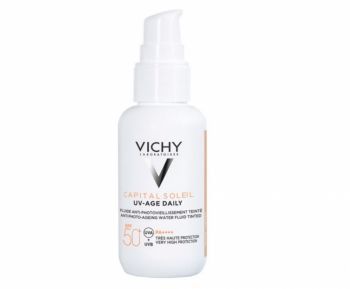 Vichy Capital Soleil UV-Age Daily fluid koloryzujący przeciw starzeniu się skóry spf50+ 40 ml