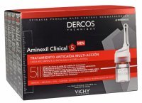 Vichy dercos aminexil clinical 5 kuracja przeciw wypadaniu włosów o kompleksowym działaniu dla mężczyzn x 42 amp