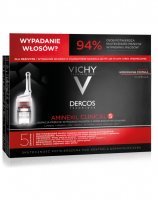 Vichy dercos aminexil clinical 5 kuracja przeciw wypadaniu włosów o kompleksowym działaniu dla mężczyzn x 21 amp + Vichy żel do higieny i sanityzacji rąk 200 ml GRATIS!!!
