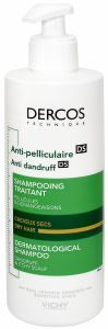 Vichy dercos - szampon przeciwłupieżowy do włosów suchych 390 ml