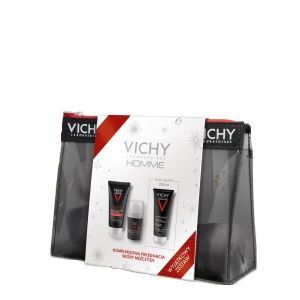 Vichy Homme Structure Force promocyjny zestaw - krem do twarzy 50 ml + DEO 50 ml + żel pod prysznic 200 ml