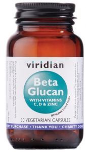 Viridian Beta Glukan z witaminami C, D oraz Cynkiem x 30 kaps