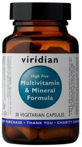 Viridian High Five Multivit & Mineral Formula x 30 kaps