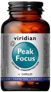 Viridian Organic Peak Focus (koncentracja) x 6 kaps