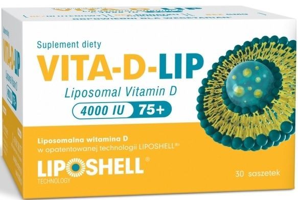 Vita-D-Lip - liposomalna witamina D 4000 IU 75+ x 30 sasz