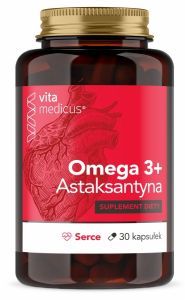Vitamedicus Omega 3 + Astaksantyna Serce x 30 kaps