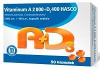 Vitaminum A  2 000 + D3 400 x 50 kaps (Hasco-Lek)