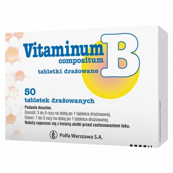 Vitaminum B compositum x 50 draż (Polfa Warszawa)