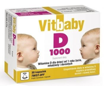 Vitbaby D 1000 x 30 kaps twist-off