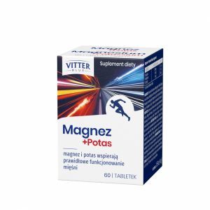 Vitter Blue Magnez + Potas x 60 tabl (nowe opakowanie)