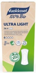 Vuokkoset BIO wkładki higieniczne Ultra Light x 24 szt
