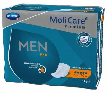 Wkładki anatomiczne MoliCare Premium Men Pad x 14 szt (5 kropli)