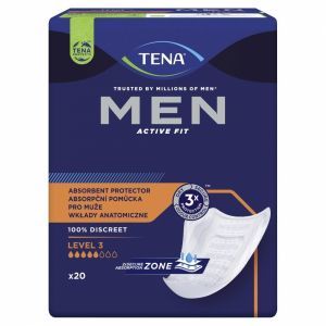 Wkładki anatomiczne TENA men Super (Level 3) 6 x 20 szt (6-pack)