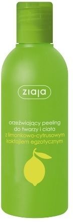 Ziaja Limonkowa - orzeźwiający peeling do twarzy i ciała 200 ml