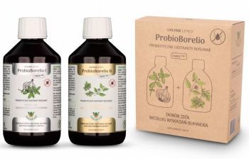 Zioła Jędrzeja probiotyczne ekstrakty roślinne - ProbioBorelio 2 x 300 ml