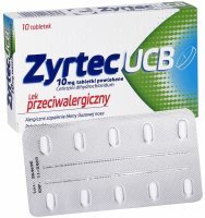 Zyrtec UCB 10 mg x 10 tabl